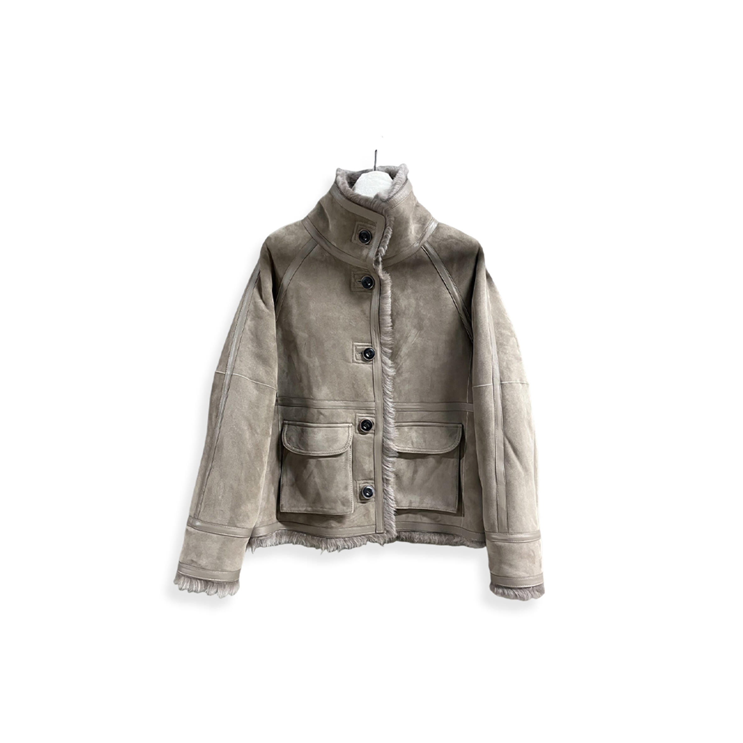 BALENCIAGA REVERSIBLE SHEARLING COAT 